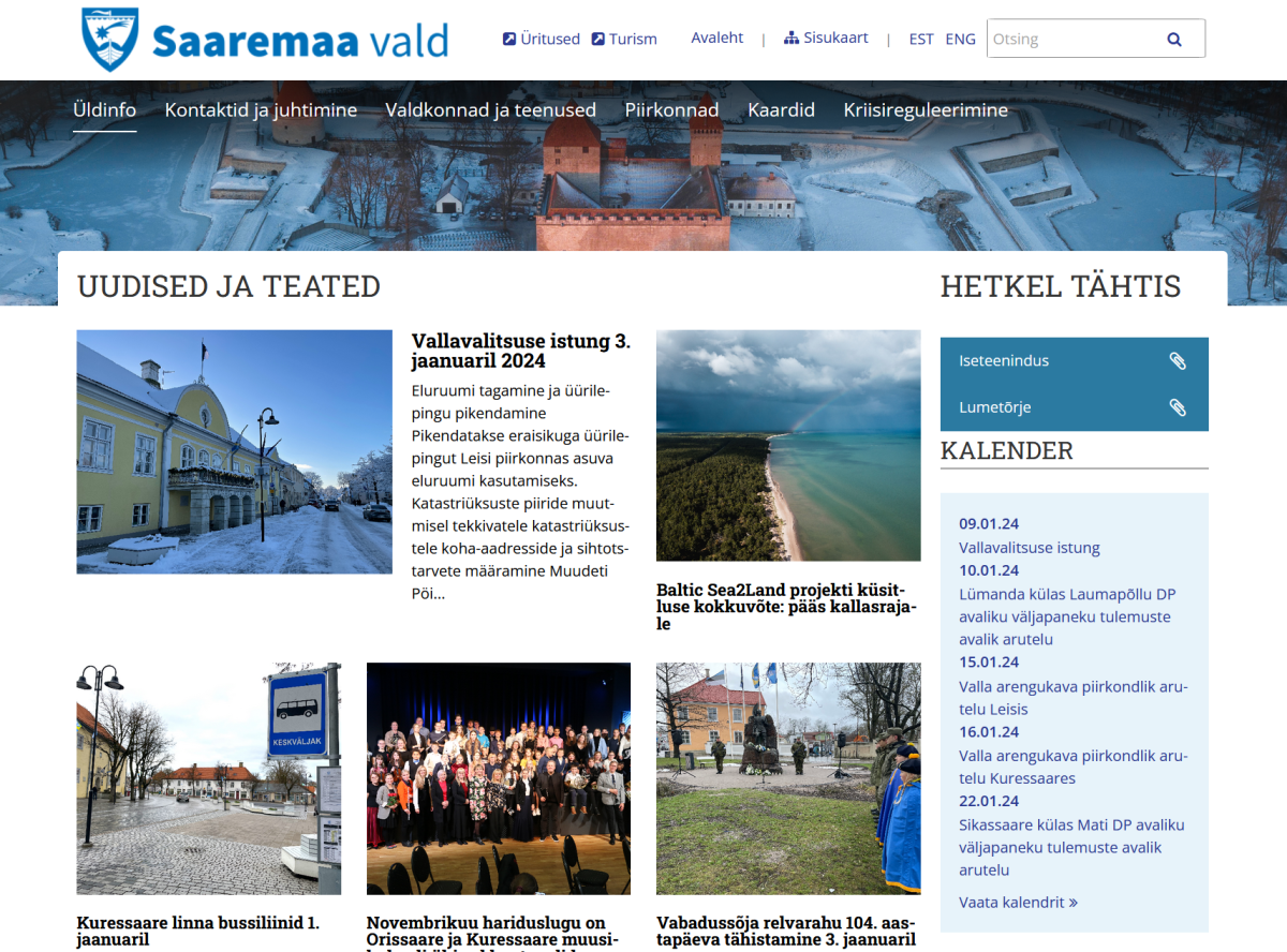 Saaremaa KOVTP veebileht